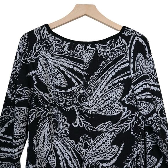 Sandra Darren Womens 8 A-Line Paisley Print Dress - Picture 4 of 9